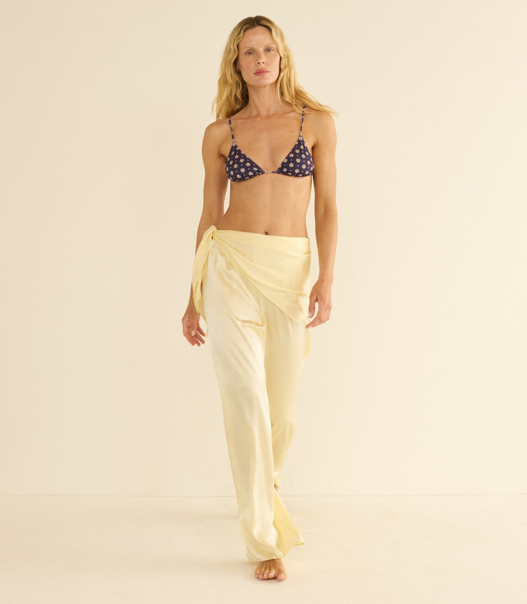 LAVON SCARF PANT -- VANILLA