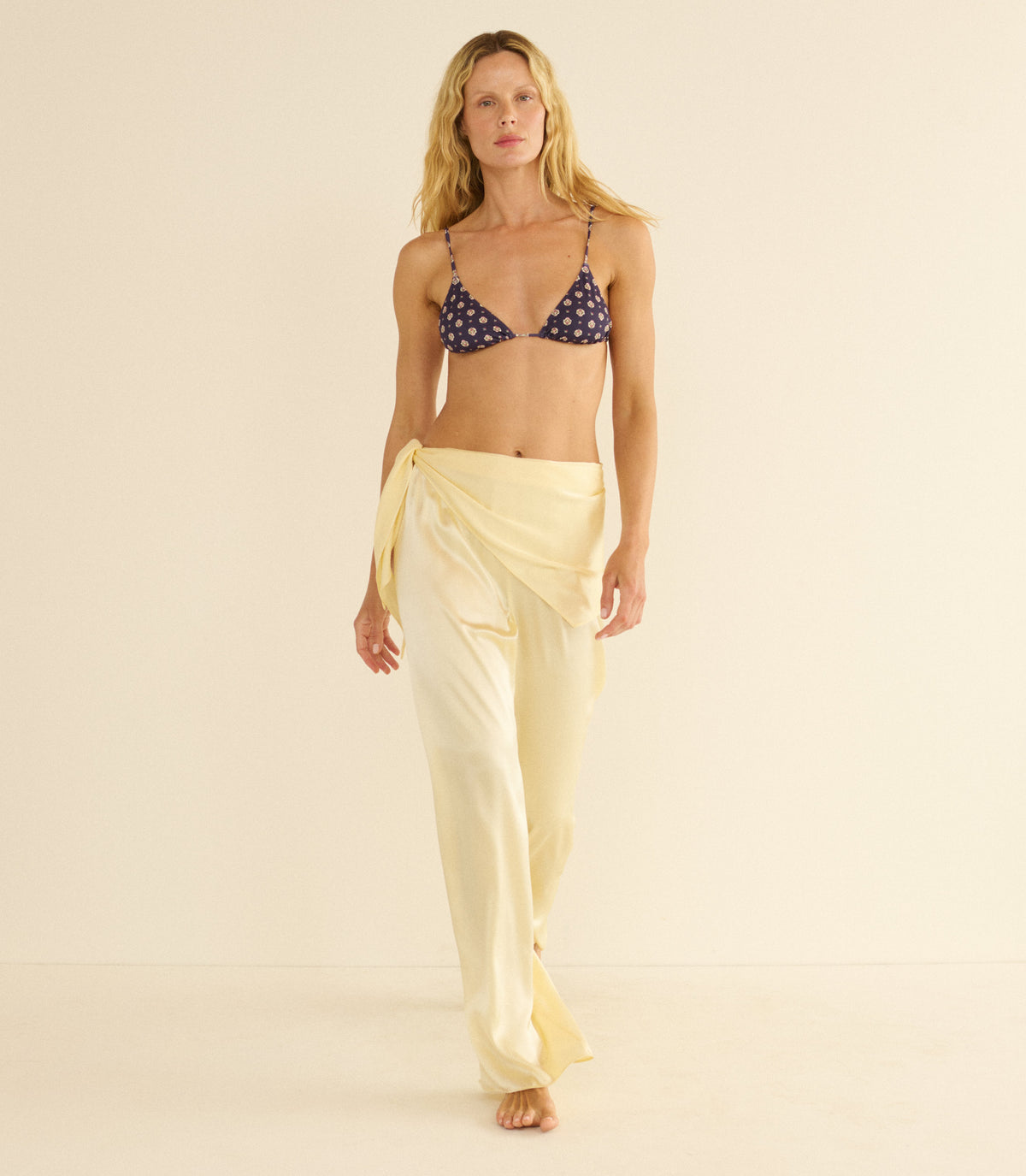 LAVON SCARF PANT -- VANILLA