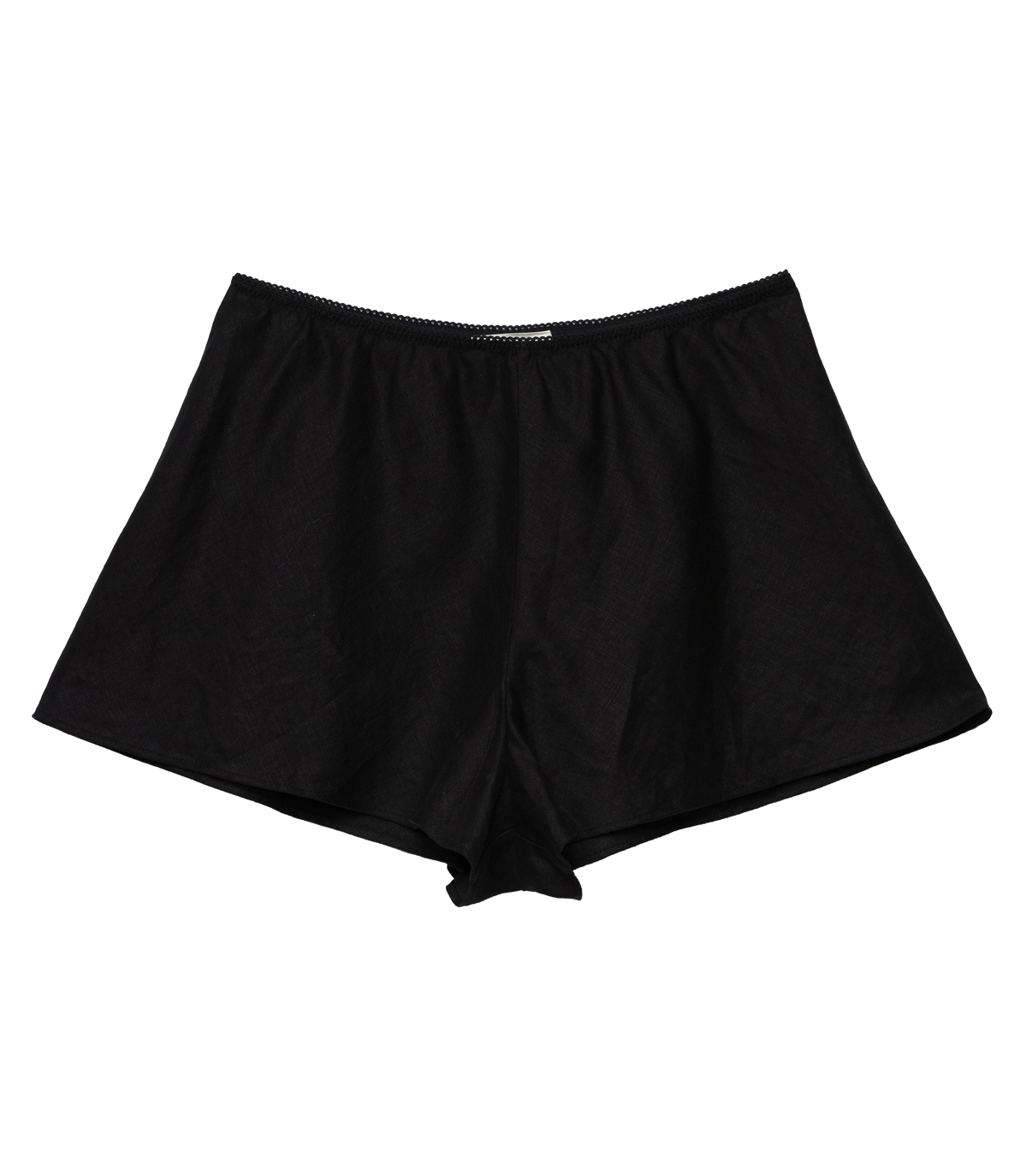 LOREN LINEN SHORT -- BLACK