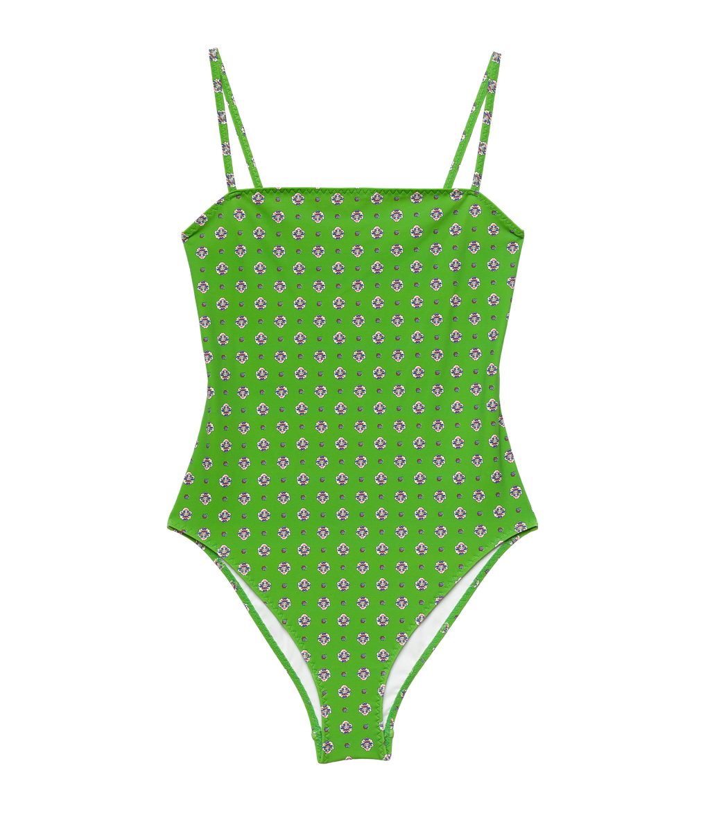 MARBELLA MAILLOT -- VERT CADIZ FOULARD