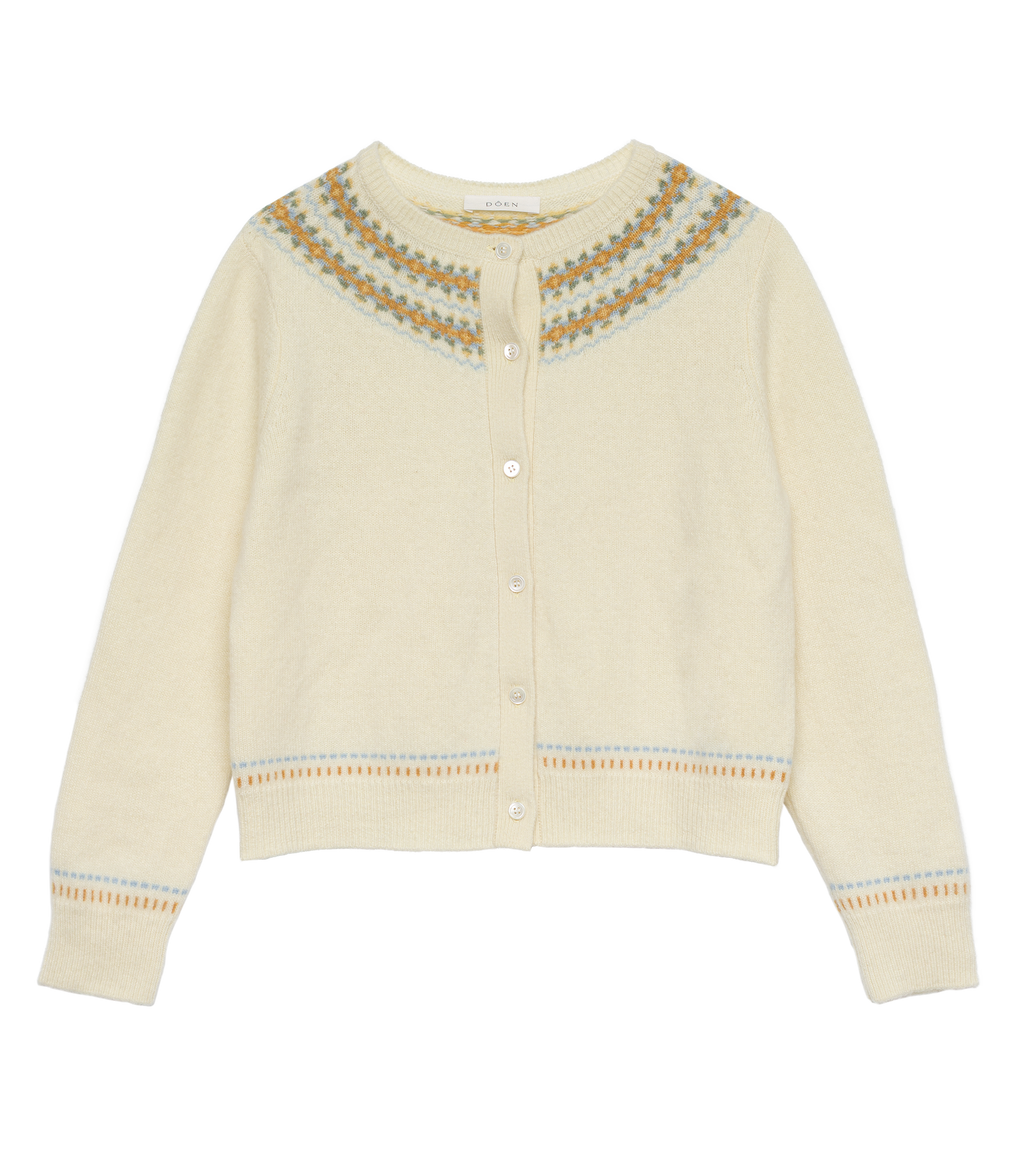 OLYMPE CARDIGAN -- GATEAU ANNECY FAIR ISLE