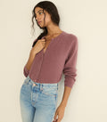 PEROLINE CASHMERE CARDIGAN -- ROSE MAUVE