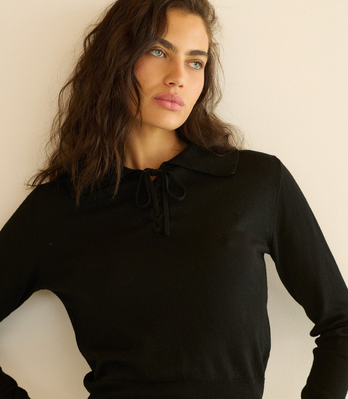 REED SWEATER -- BLACK